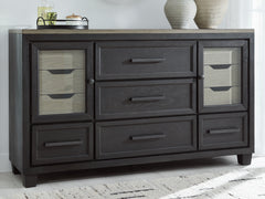 Luxury Living Gallery - Ashley Furniture - Foyland Bedroom - Two Drawer Night Stand / Black/Brown - B989-92