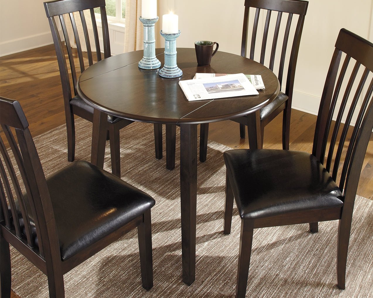 Luxury Living Gallery - Ashley Furniture - Hammis Dining Room - Dining Chair (Set of 2) / Dark Brown - D310-01X2