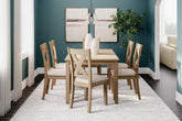 Luxury Living Gallery - Ashley Furniture - Sanbriar Dining Room - RECT DRM Table Set (7/CN) / Light Brown - D393-425