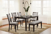 Luxury Living Gallery - Ashley Furniture - Langwest Dining Room - DRM Counter Table Set (5/CN) / Brown - D422-223