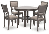Luxury Living Gallery - Ashley Furniture - Wrenning Dining Room - Dining Room Table Set (6/CN) / Gray - D425-325
