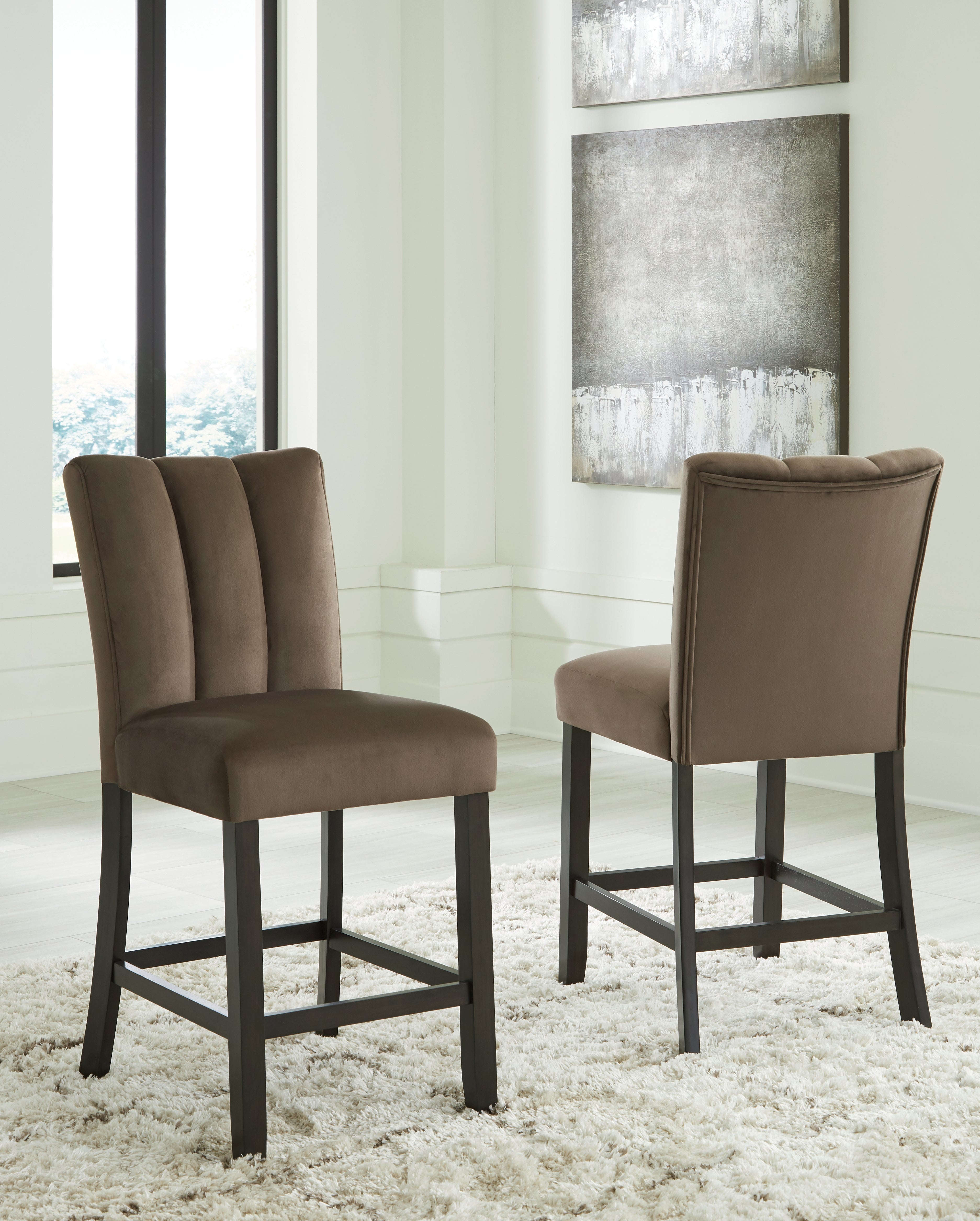 Luxury Living Gallery - Ashley Furniture - Jeshina Counter Height Barstool (Set of 2) - Counter Height Barstool (Set of 2) / Mocha - PCD581-124X2