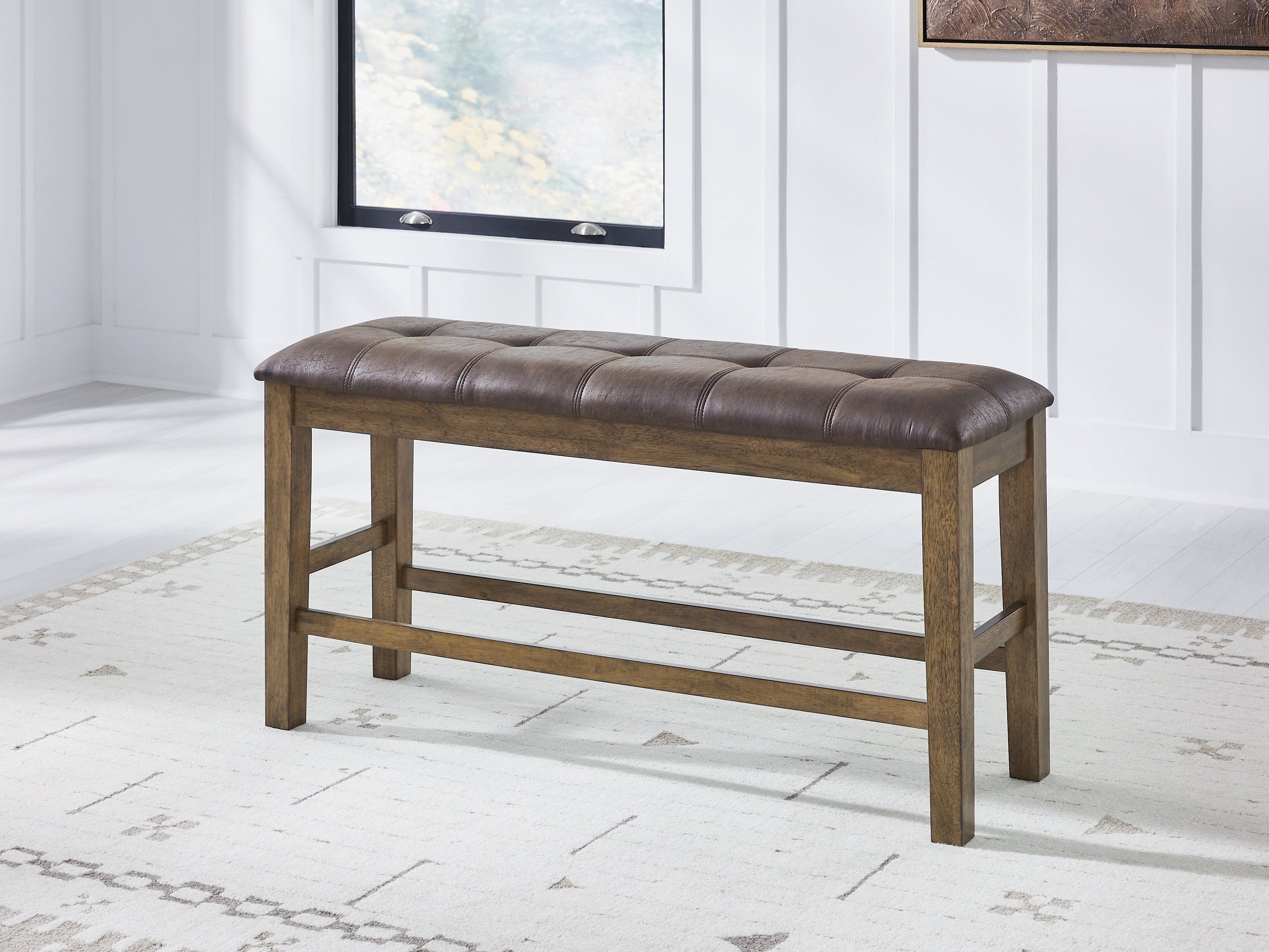 Luxury Living Gallery - Ashley Furniture - Urbinforte Dining Room - DBL Counter UPH Bench (1/CN) - PCD592-09