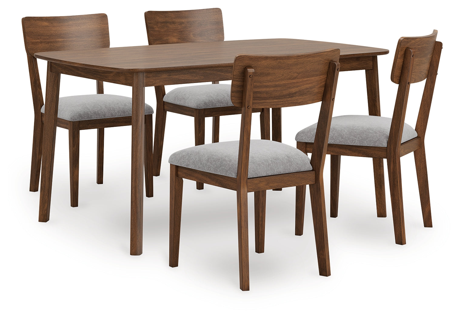 Luxury Living Gallery - Ashley Furniture - Tameride Dining Table and 4 Chairs (Set of 5) - Dining Room Table Set (5/CN) / Brown - PCD609-225