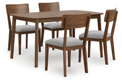 Luxury Living Gallery - Ashley Furniture - Tameride Dining Table and 4 Chairs (Set of 5) - Dining Room Table Set (5/CN) / Brown - PCD609-225