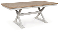 Luxury Living Gallery - Ashley Furniture - Purlaney Dining Butterfly Extension Table - RECT DRM Butterfly EXT Table / Antique White/Natural - PCD627-35