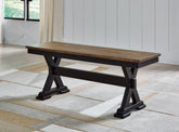 Luxury Living Gallery - Ashley Furniture - Wildenauer Dining Room - Dining Room Buffet / Brown/Black / 59"W x 18"D x 37"H - D634-80