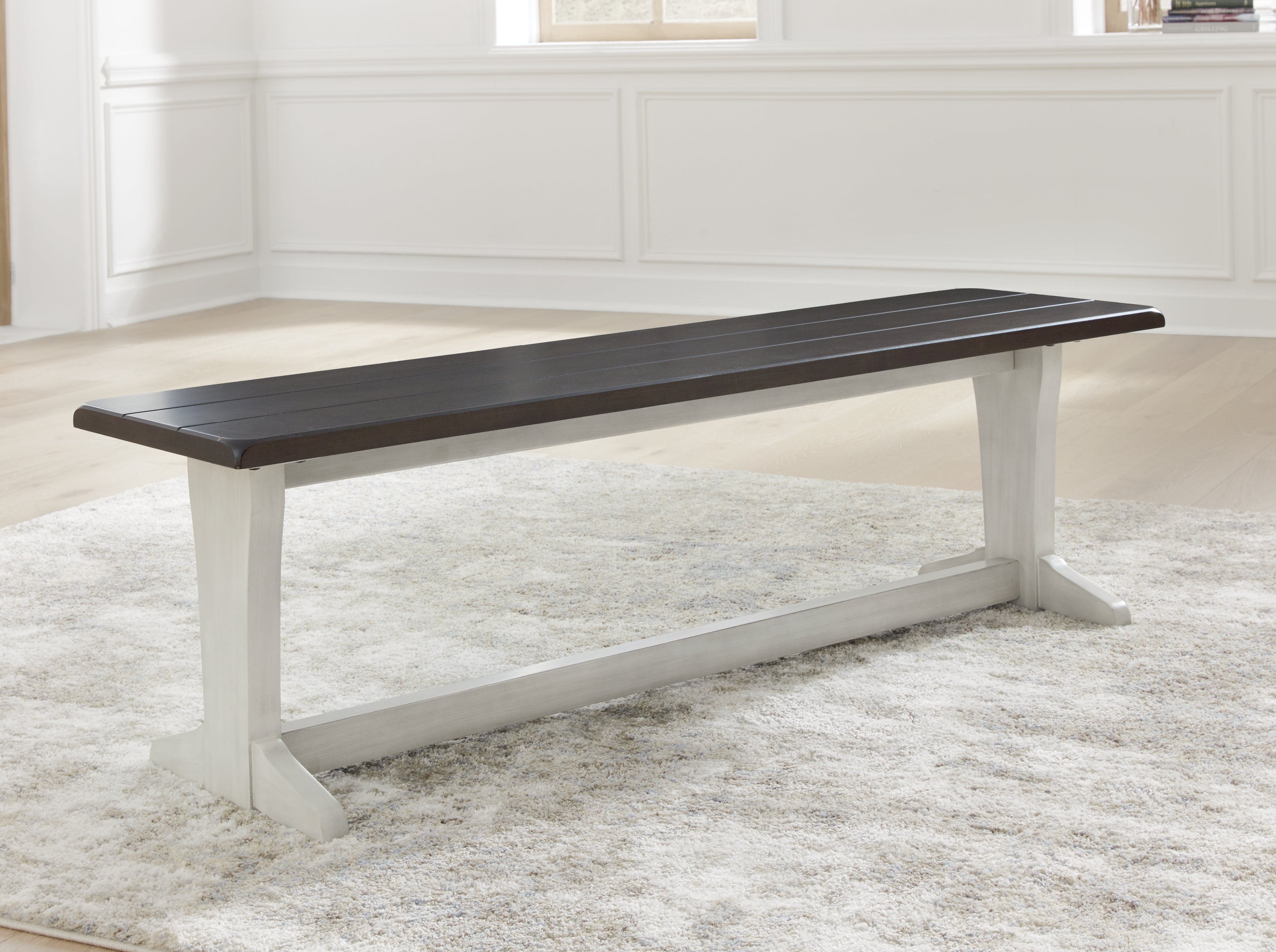 Luxury Living Gallery - Ashley Furniture - Darborn Dining Room - Dining Table / Gray/Brown / 40"W x 78"D x 30"H - D796D3
