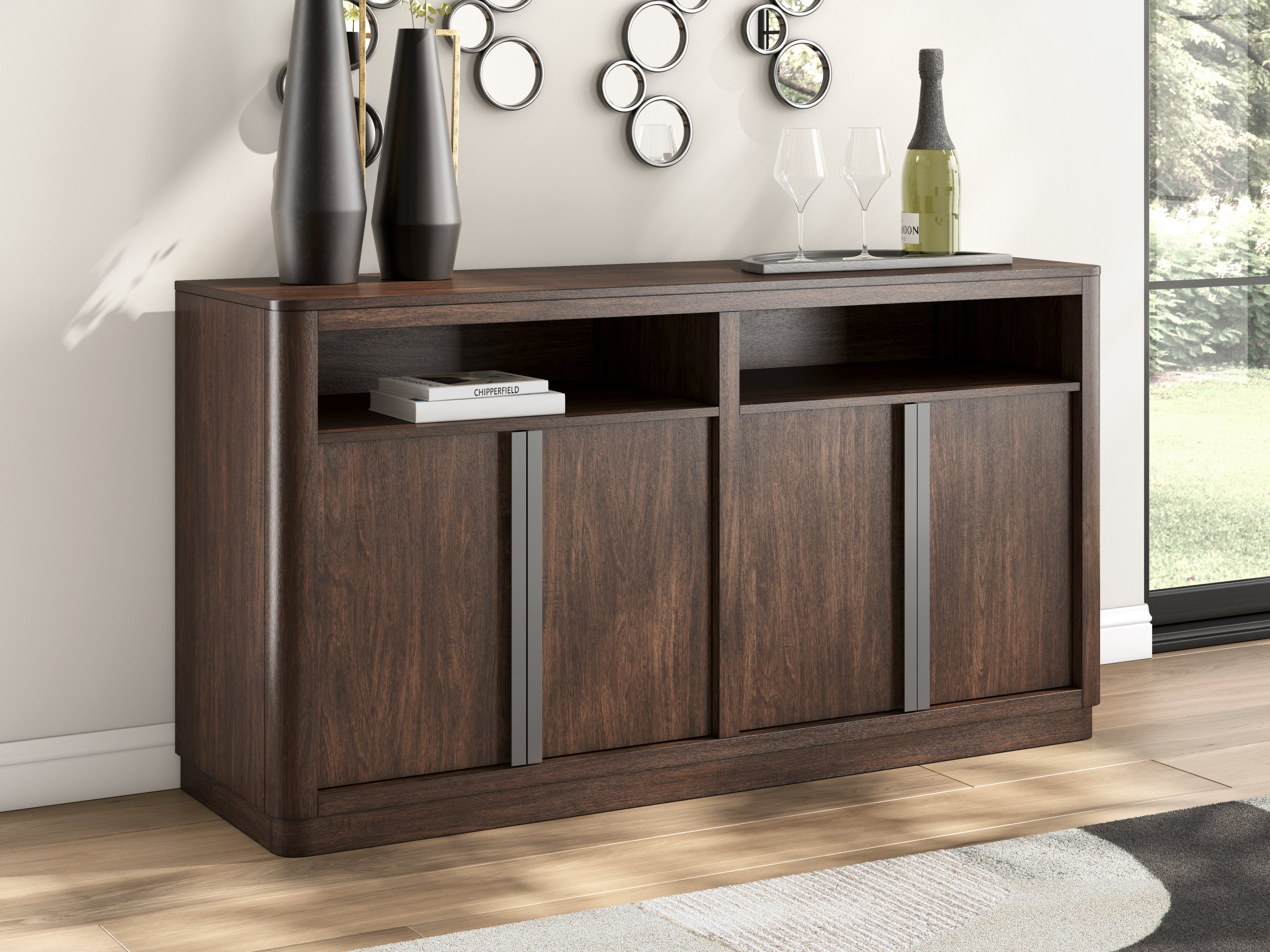 Luxury Living Gallery - Ashley Furniture - Dilenno Dining Server - Dining Room Server / Dark Brown - PCD857-60