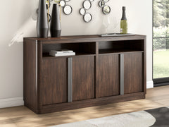 Luxury Living Gallery - Ashley Furniture - Dilenno Dining Server - Dining Room Server / Dark Brown - PCD857-60