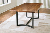 Luxury Living Gallery - Ashley Furniture - Fortmaine Dining Room - Rectangular Dining Room Table / Brown/Black - D872-25