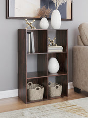 Luxury Living Gallery - Ashley Furniture - Glosmount Six Cube Organizer - Six Cube Organizer / Cherry/Light Brown - EA1055-3X2