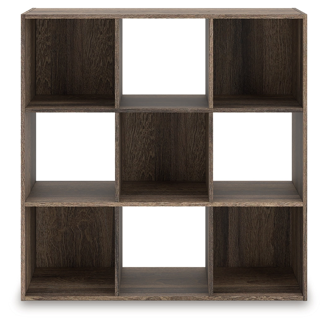 Luxury Living Gallery - Ashley Furniture - Shallifer Nine Cube Organizer - Nine Cube Organizer / Brown - EA1104-3X3