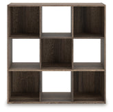Luxury Living Gallery - Ashley Furniture - Shallifer Nine Cube Organizer - Nine Cube Organizer / Brown - EA1104-3X3