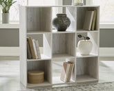 Luxury Living Gallery - Ashley Furniture - Paxberry Nine Cube Organizer - Nine Cube Organizer / Whitewash - EA1811-3X3