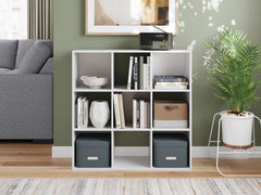 Luxury Living Gallery - Ashley Furniture - Onita Nine Cube Organizer - Nine Cube Organizer / White - EA9630-3X3