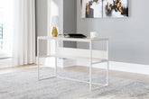 Luxury Living Gallery - Ashley Furniture - Deznee Office Desk - Home Office Desk / White - H162-14