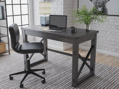 Luxury Living Gallery - Ashley Furniture - Freedan Office Desk - Home Office Desk / Grayish Brown - H286-26