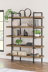 Luxury Living Gallery - Ashley Furniture - Montia Bookcase - Bookcase / Light Brown - H632-70