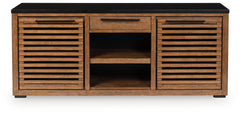 Luxury Living Gallery - Ashley Furniture - Kallari Bookcase - Credenza / Warm Brown/Black - H737-60