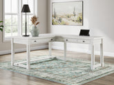 Luxury Living Gallery - Ashley Furniture - Robbinsdale Office Desk - Home Office Desk / Antique White - H742-34