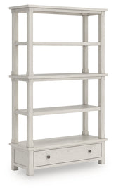 Luxury Living Gallery - Ashley Furniture - Robbinsdale Bookcase - Bookcase / Antique White - H742-70
