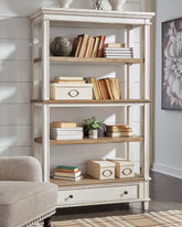 Luxury Living Gallery - Ashley Furniture - Realyn Bookcase - Bookcase / Brown/White - H743-70