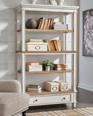 Luxury Living Gallery - Ashley Furniture - Realyn Bookcase - Bookcase / Brown/White - H743-70