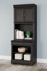 Luxury Living Gallery - Ashley Furniture - Beckincreek Bookcase - Bookcase / Black - H778H7
