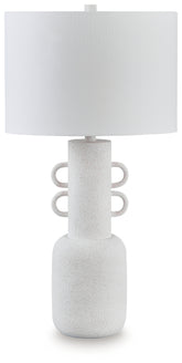 Luxury Living Gallery - Ashley Furniture - Perringhill Lighting - Metal Table Lamp (1/CN) / Distressed White - L207504