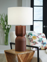 Luxury Living Gallery - Ashley Furniture - Rowandale Lighting - Metal Table Lamp (1/CN) / Brick Red - L207534