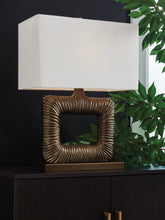 Luxury Living Gallery - Ashley Furniture - Garronby Lighting - Metal Table Lamp (1/CN) / Antique Brass Finish - L207604