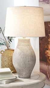 Luxury Living Gallery - Ashley Furniture - Layal Lighting - Table Lamp (Set of 2) / Beige - L235634X2