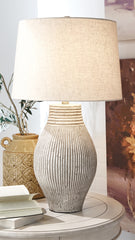 Luxury Living Gallery - Ashley Furniture - Layal Lighting - Table Lamp (Set of 2) / Beige - L235634X2