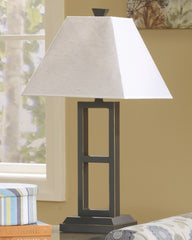 Luxury Living Gallery - Ashley Furniture - Deidra Lighting - Metal Table Lamp (Set of 2) / Black - L318924