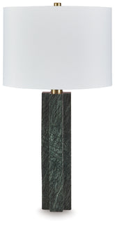 Luxury Living Gallery - Ashley Furniture - Keegan Lighting - Marble Table Lamp (1/CN) / Green - L429084
