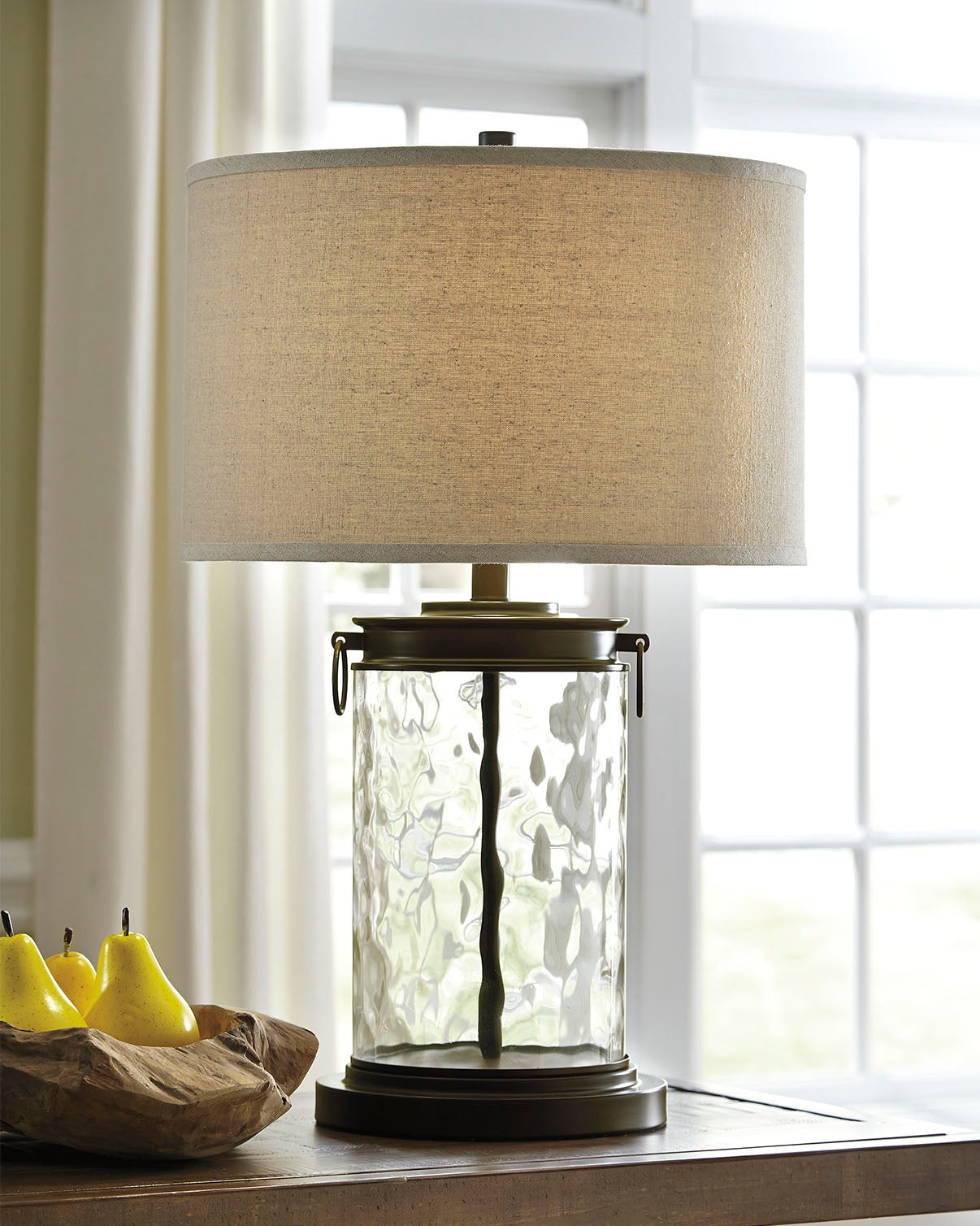 Luxury Living Gallery - Ashley Furniture - Tailynn Lighting - Table Lamp (Set of 2) / Clear/Bronze Finish - L430324X2