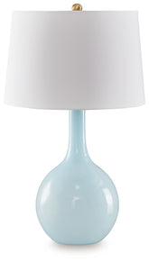 Luxury Living Gallery - Ashley Furniture - Rylanton Lighting - Glass Table Lamp (1/CN) / Aqua - L430874