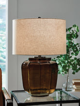 Luxury Living Gallery - Ashley Furniture - Bainmore Lighting - Glass Table Lamp (1/CN) / Amber - L430914