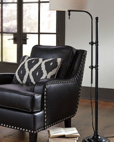 Luxury Living Gallery - Ashley Furniture - Anemoon Lighting - Metal Floor Lamp (1/CN) / Black - L734251