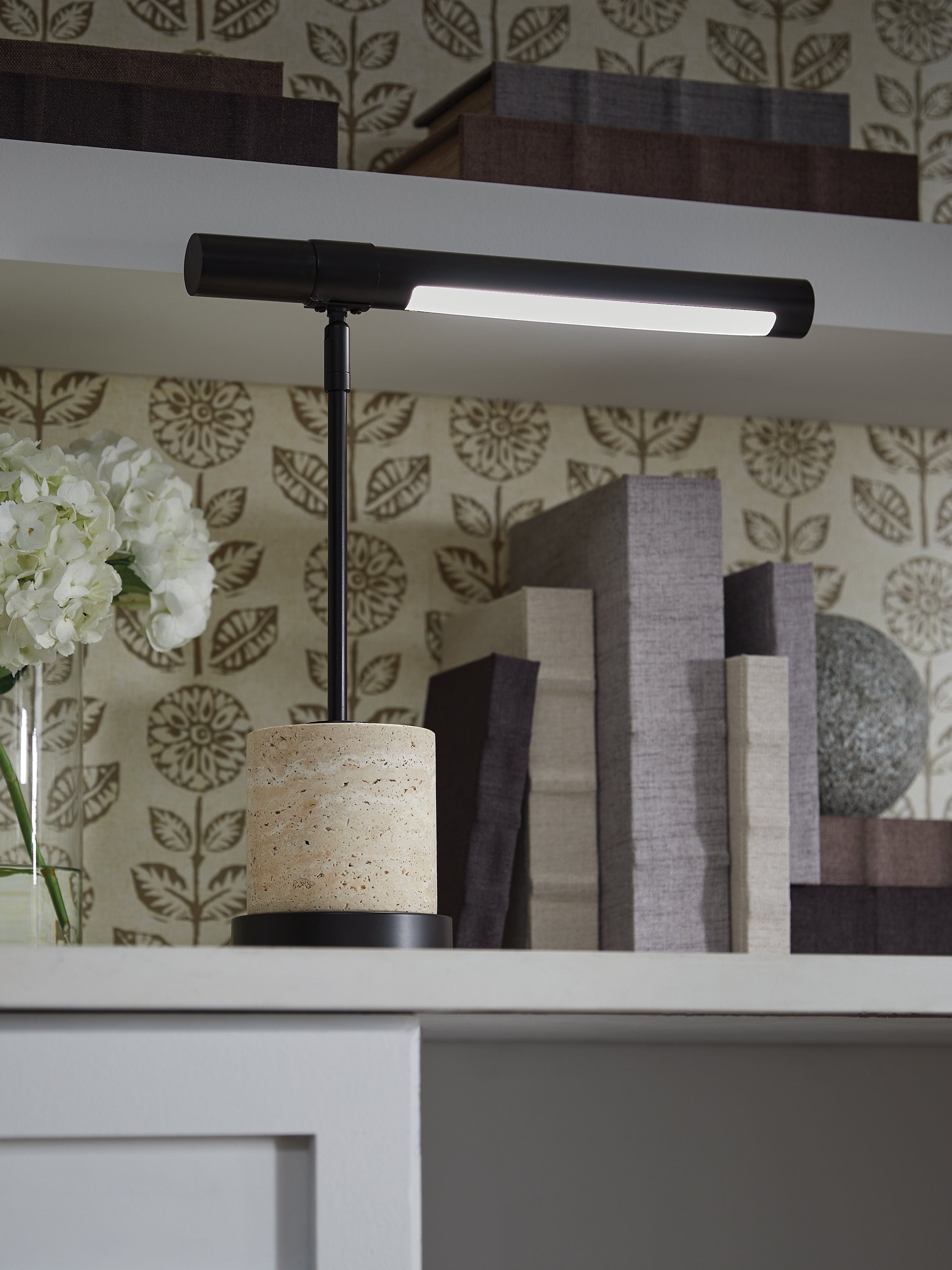 Luxury Living Gallery - Ashley Furniture - Vinmour Lighting - Metal Desk Lamp (1/CN) / Brown/Beige - L734402