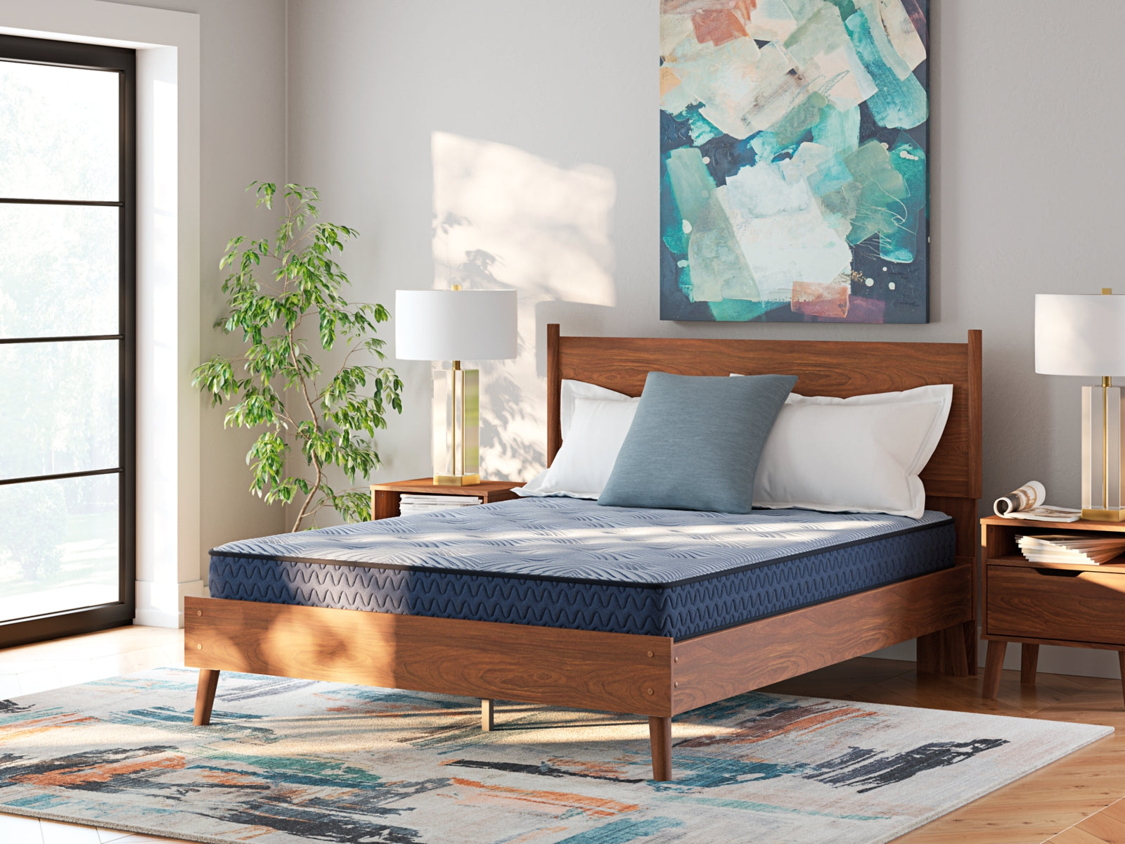 Luxury Living Gallery - Ashley Furniture - Peak 2.0 Bonnell Mattresses - King / Light Blue - M20141