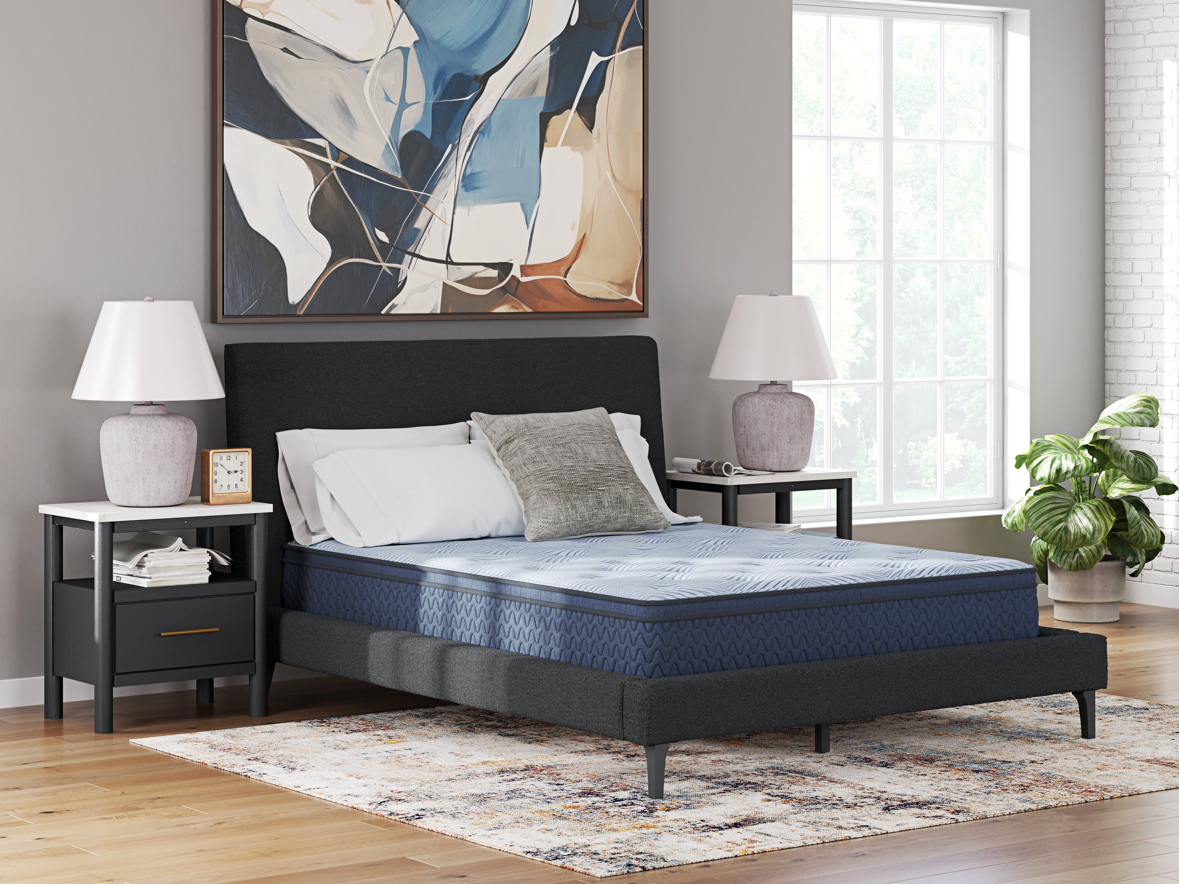 Luxury Living Gallery - Ashley Furniture - Peak 2.0 12 Hybrid Mattresses - Twin / Light Blue - M20311