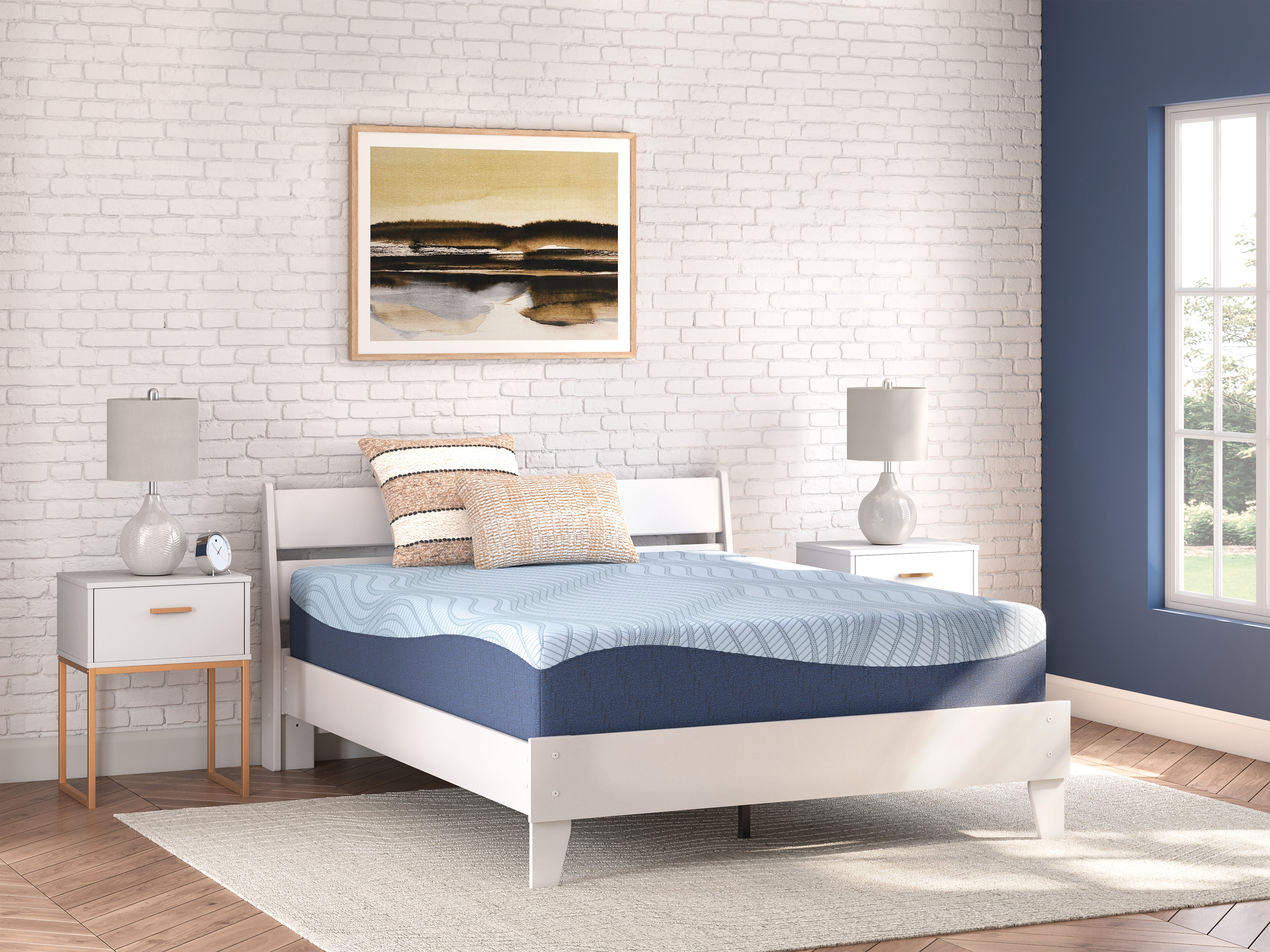 Luxury Living Gallery - Ashley Furniture - Peak 2.0 12 Memory Foam Mattresses - King / White - M20641