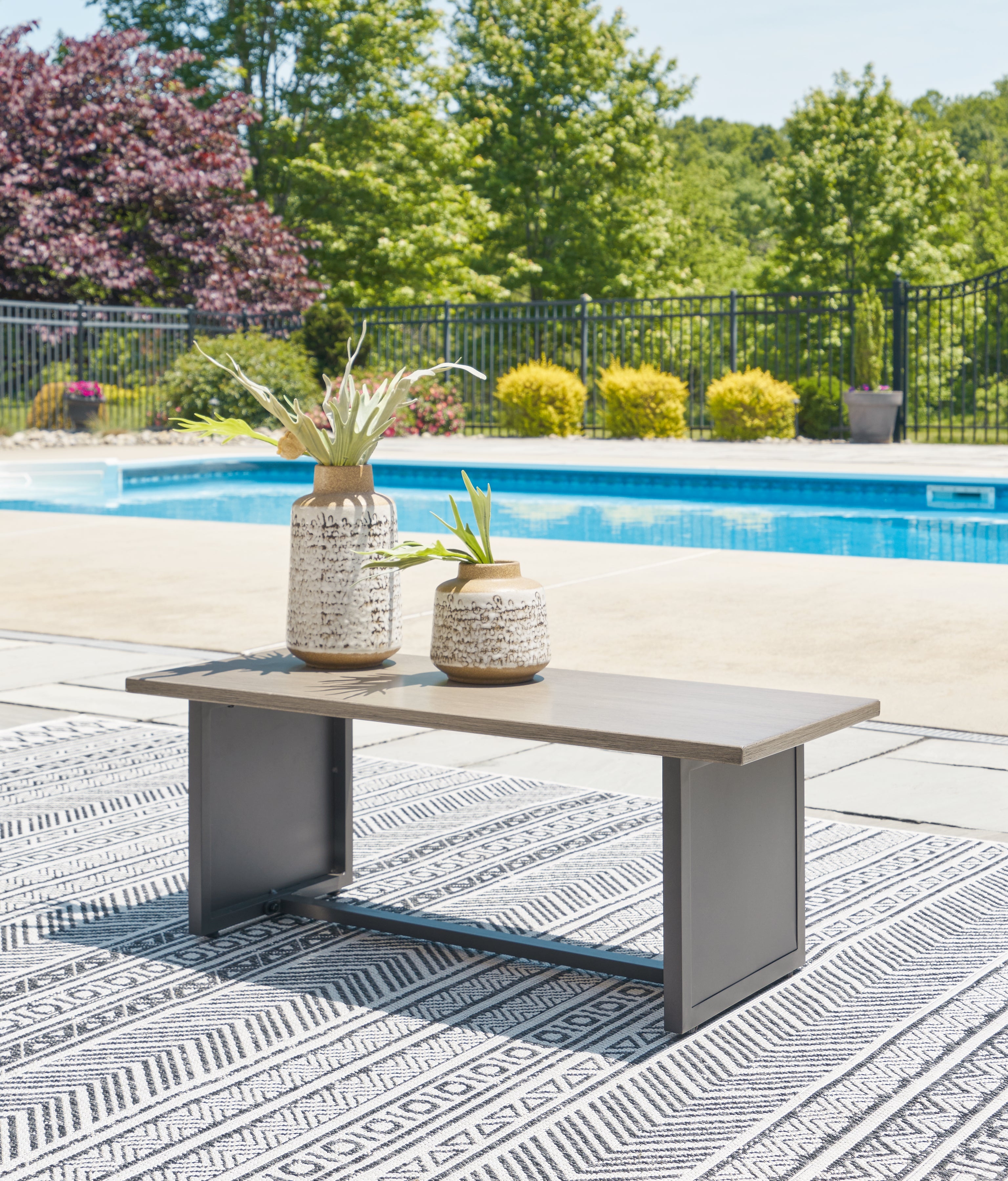 Luxury Living Gallery - Ashley Furniture - Bree Zee Outdoor - 7-Piece Outdoor Modular Seating / Brown - P160P13
