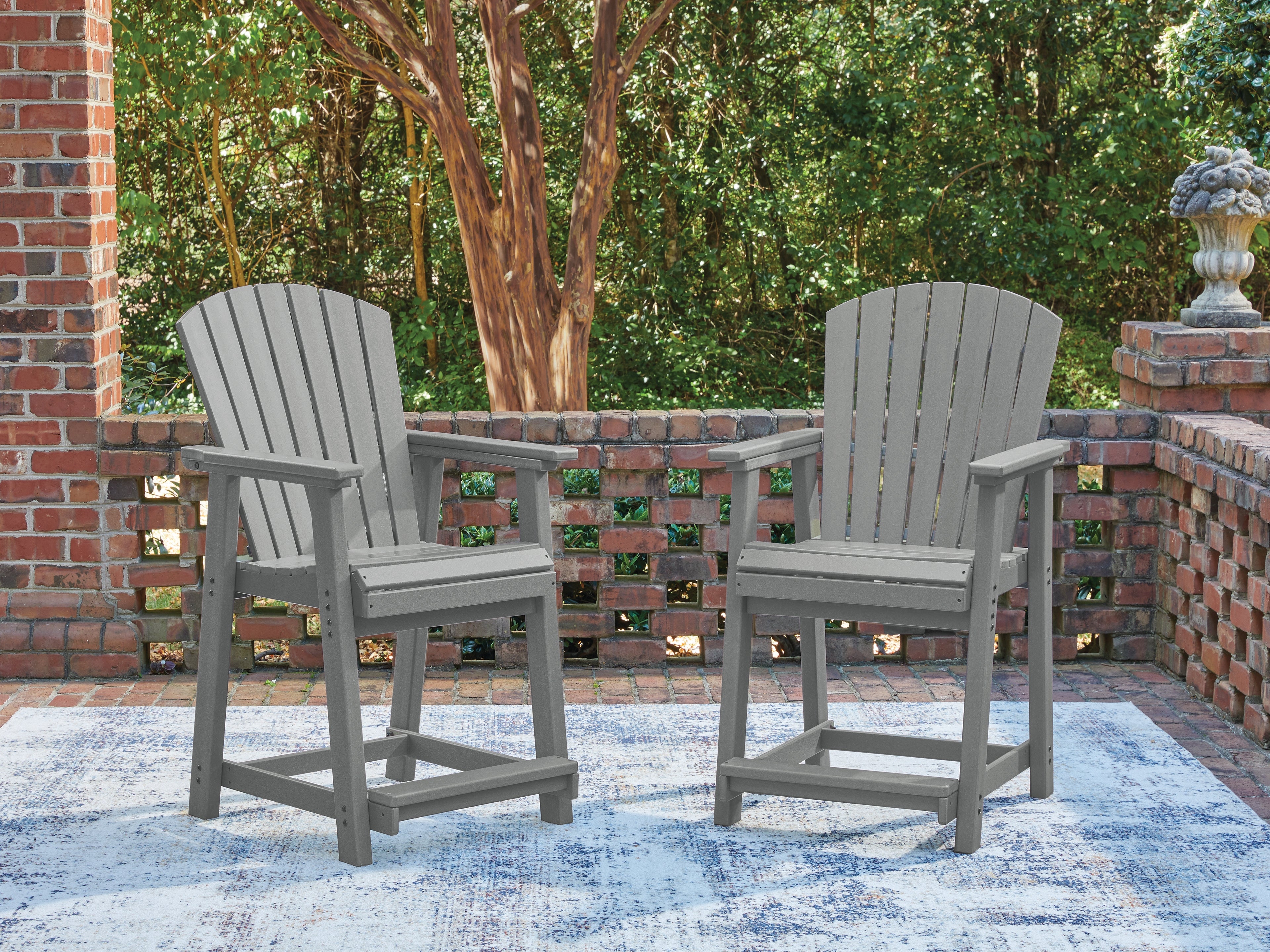Luxury Living Gallery - Ashley Furniture - Sanctuary Beach Outdoor - Barstool (Set of 2) - PCP227-124