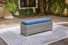 Luxury Living Gallery - Ashley Furniture - Naples Beach Outdoor - 4-Piece Outdoor Sectional / Light Gray - P439P2