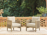Luxury Living Gallery - Ashley Furniture - Spooners Cove Outdoor - Lounge Chair w/Cushion (Set of 2) - PCP469-820
