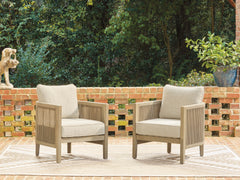 Luxury Living Gallery - Ashley Furniture - Spooners Cove Outdoor - Lounge Chair w/Cushion (Set of 2) - PCP469-820