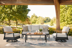 Luxury Living Gallery - Ashley Furniture - Carmel Highlands Outdoor - Sofa/Chairs/Table Set (4/CN) - PCP513-081